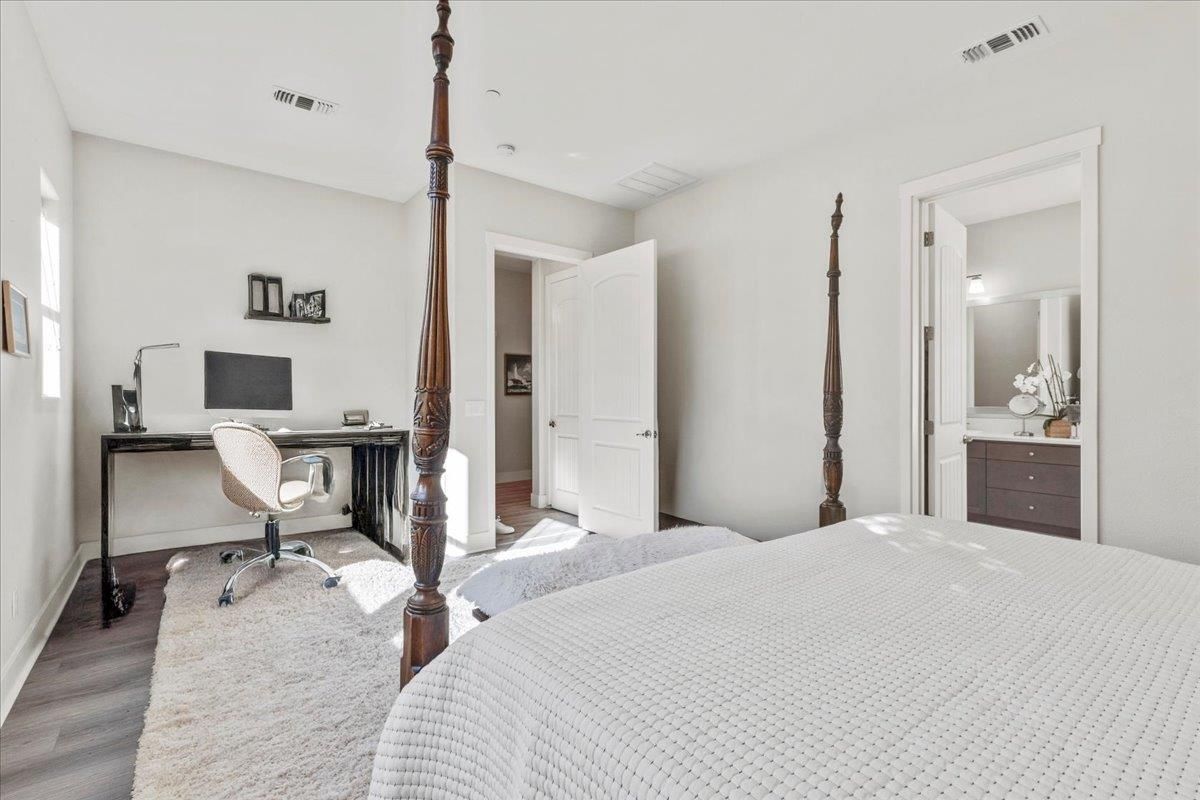 Bedroom, Home Office, Interior, Wood Texture Flooring