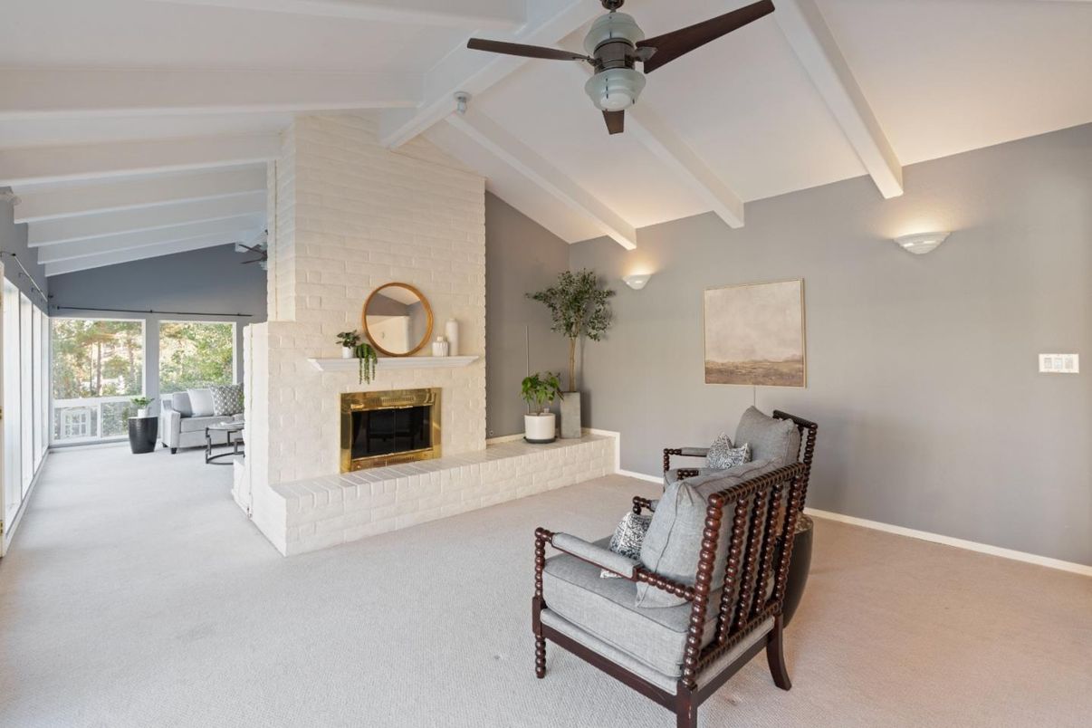 Fireplace, Interior, Stone Walls