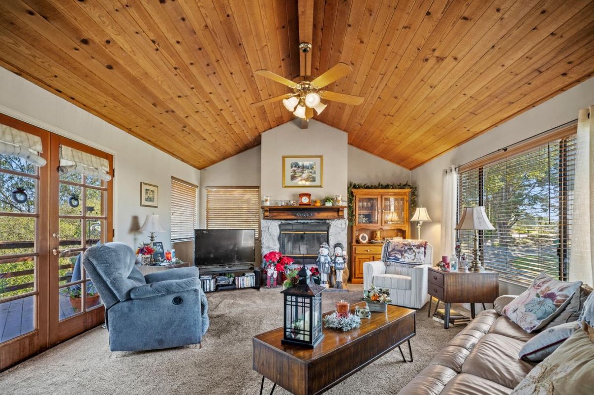 Fireplace, Interior, Living room, Wooden Ceilings