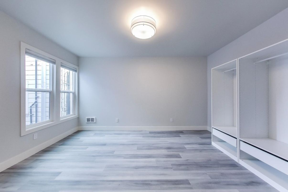 Empty room, Interior, Wood Texture Flooring