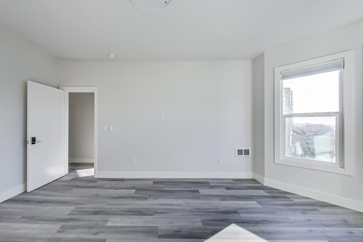 Empty room, Interior, Wood Texture Flooring