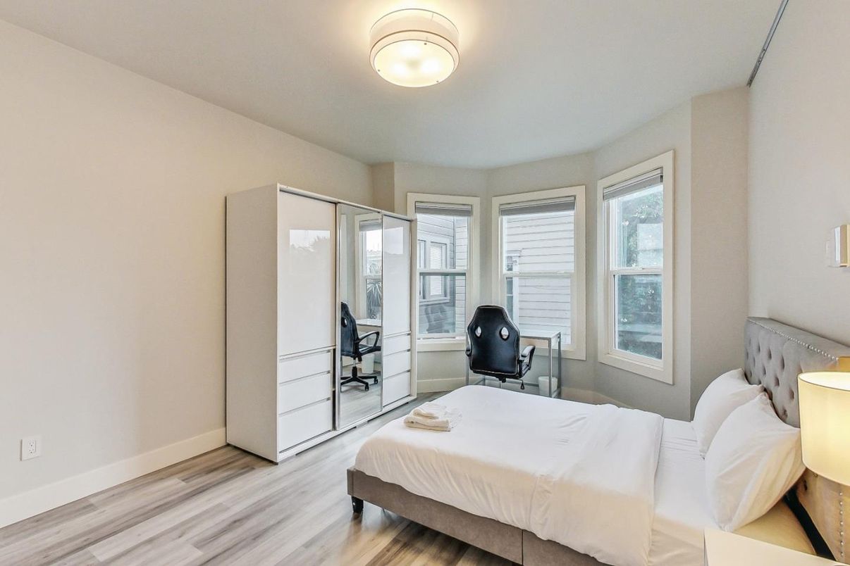 Bedroom, Interior, Wood Texture Flooring