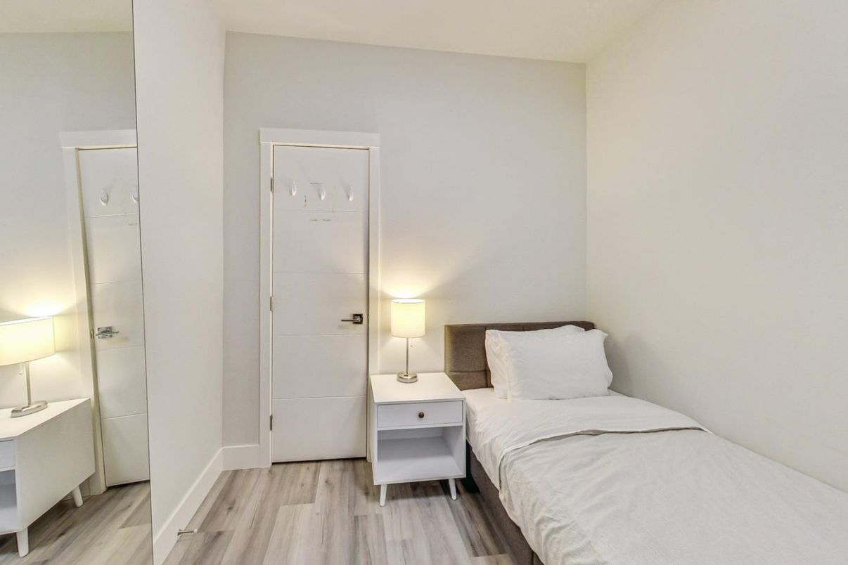 Bedroom, Interior, Wood Texture Flooring