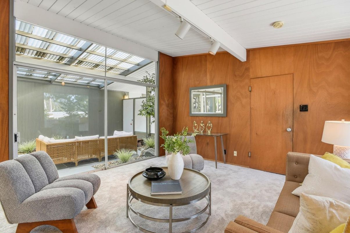 Interior, Living room, Wooden Walls