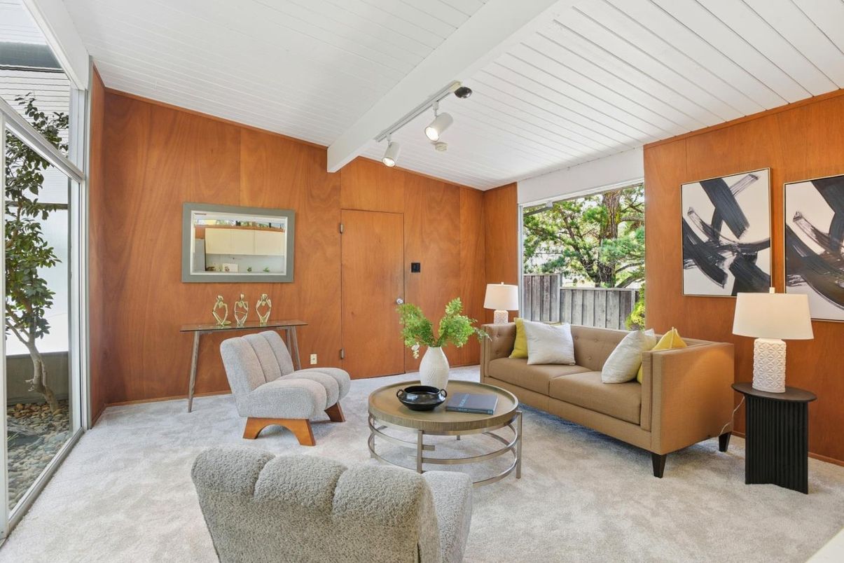 Interior, Living room, Wooden Walls