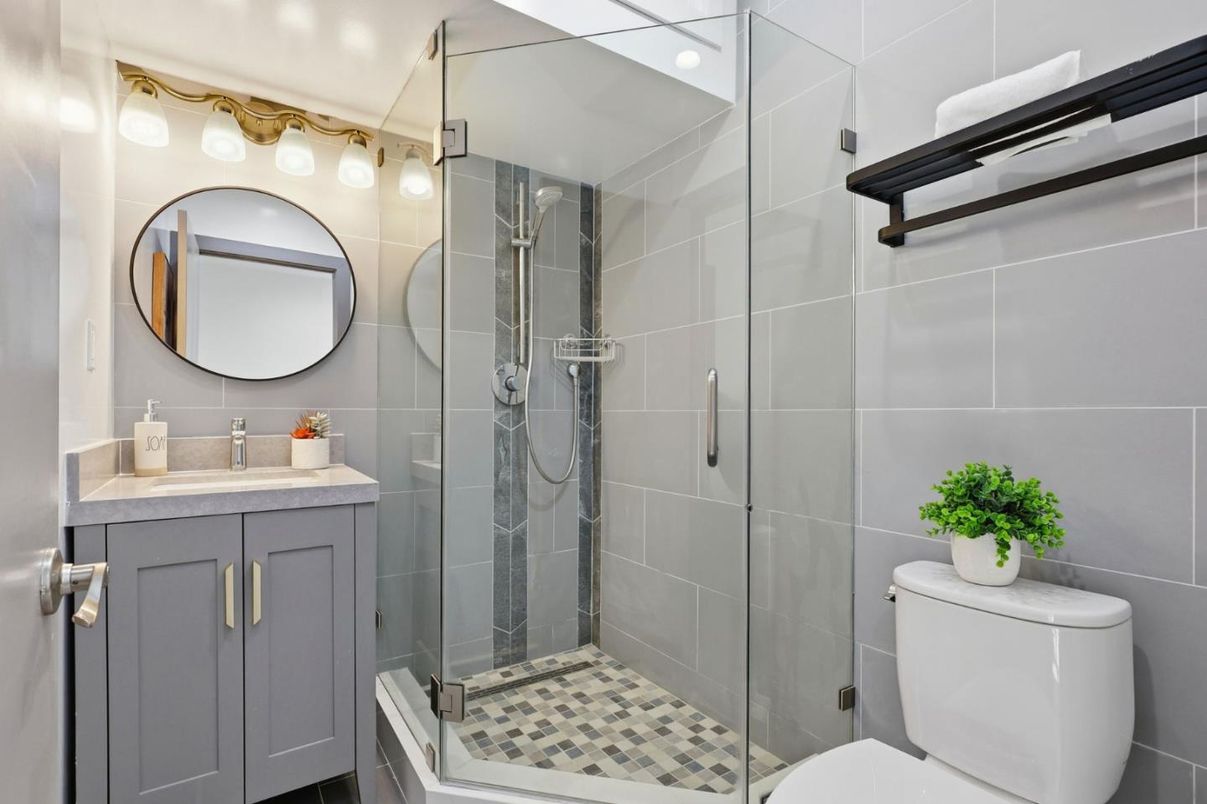 Bathroom, Glass Shower, Interior