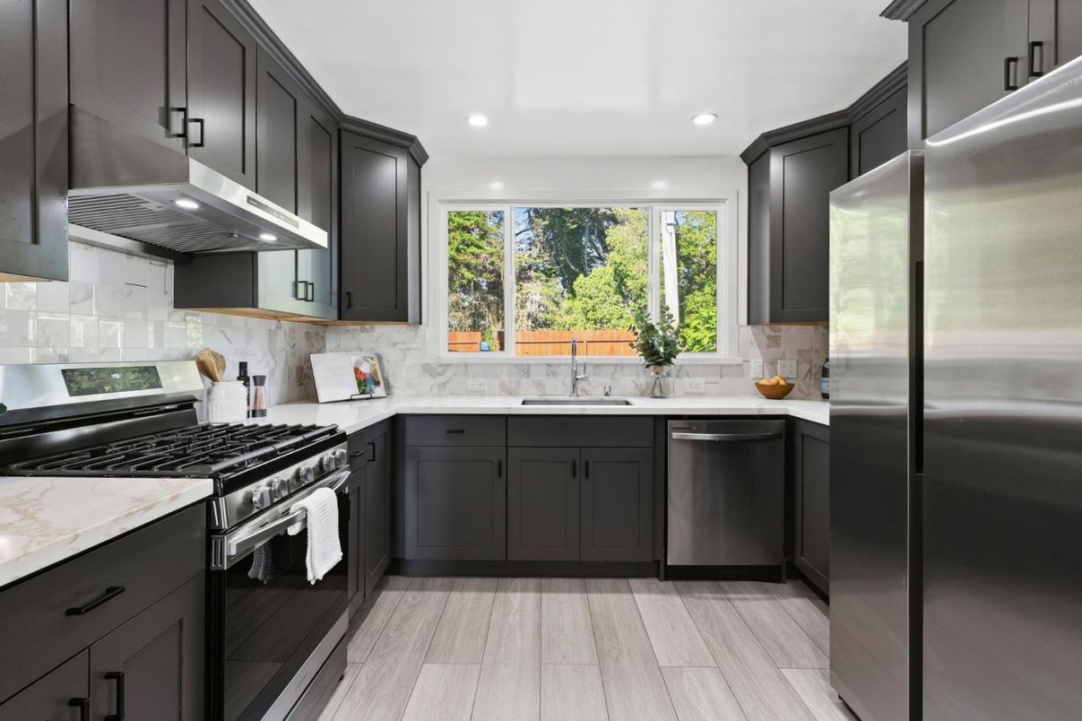 Interior, Kitchen, Recessed Lighting, Stainless Steel Appliances