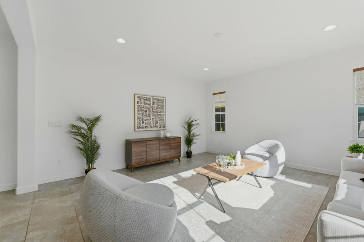 Interior, Living room, Recessed Lighting