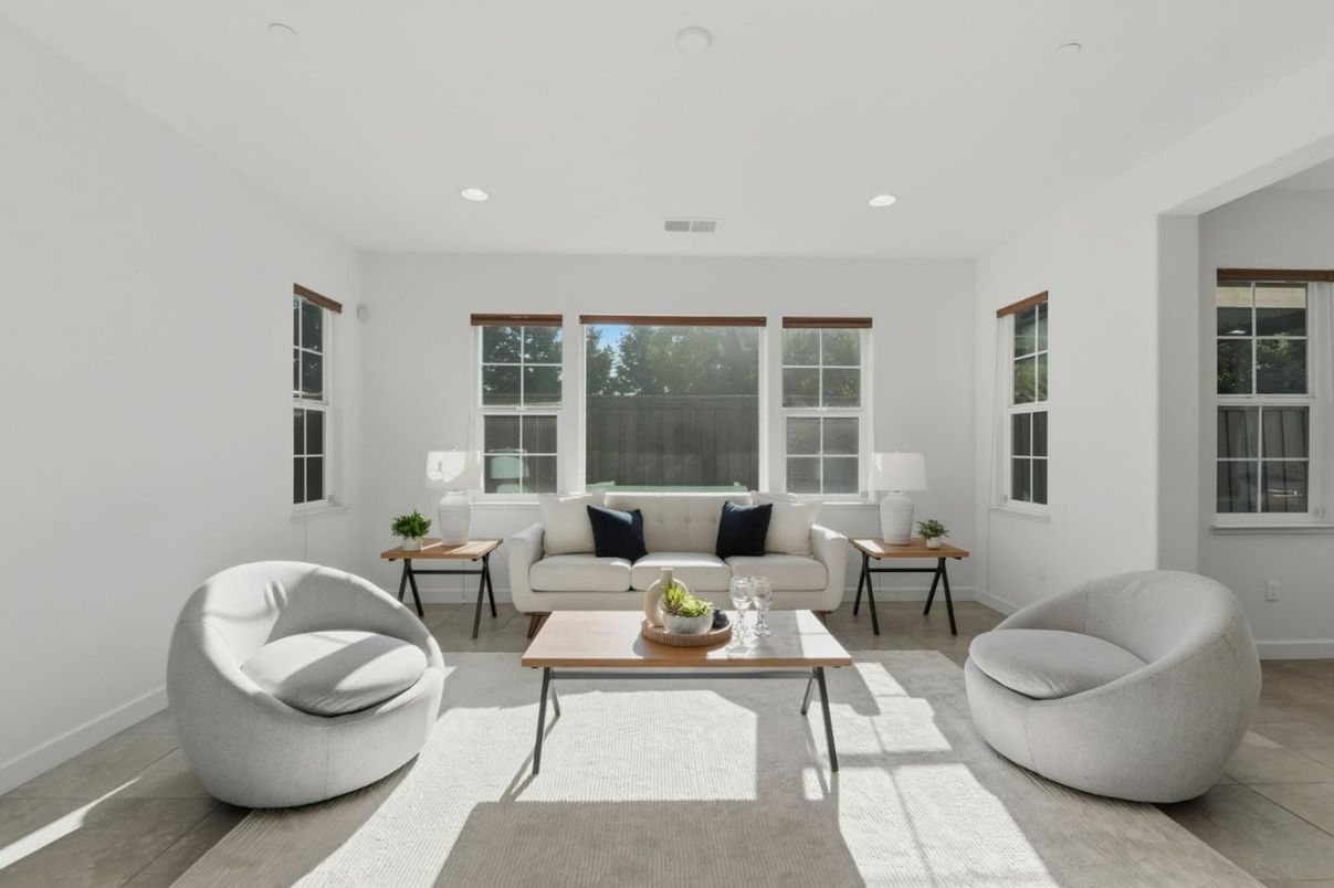 Interior, Living room, Recessed Lighting