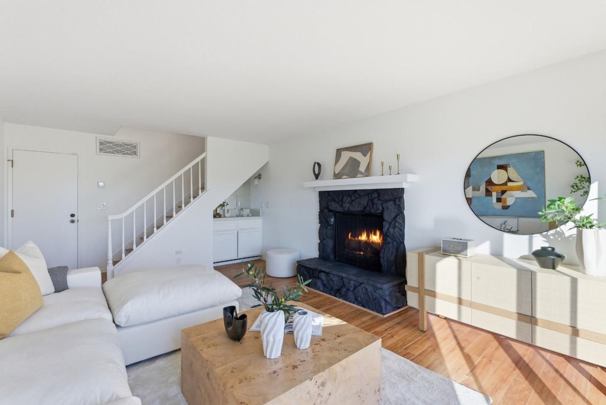 Fireplace, Interior, Living room, Wood Texture Flooring