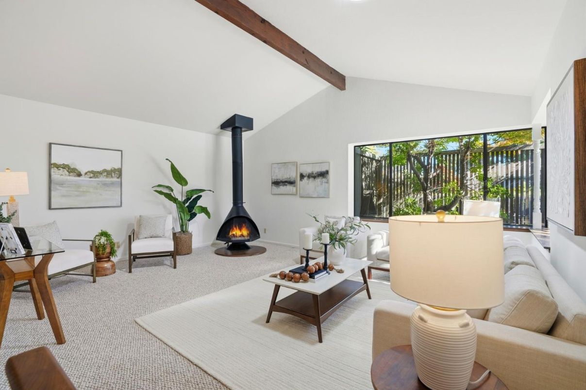 Fireplace, Interior, Living room, Wooden Beams