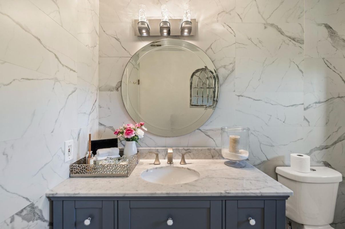 Bathroom, Interior, Marble Walls