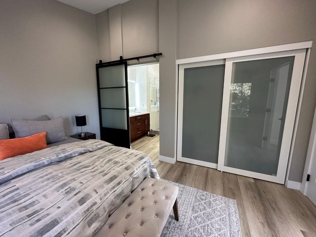 Bedroom, Interior, Wood Texture Flooring