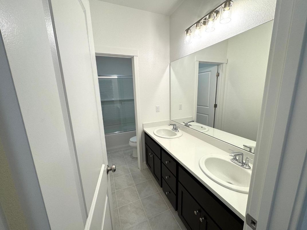 Bathroom, Dual Sink Vanities, Glass Shower, Interior