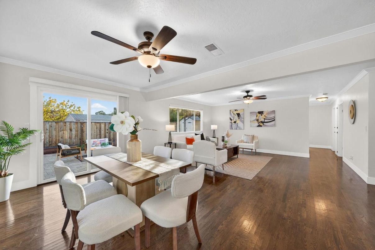 Dining room, Interior, Living room, Wood Texture Flooring
