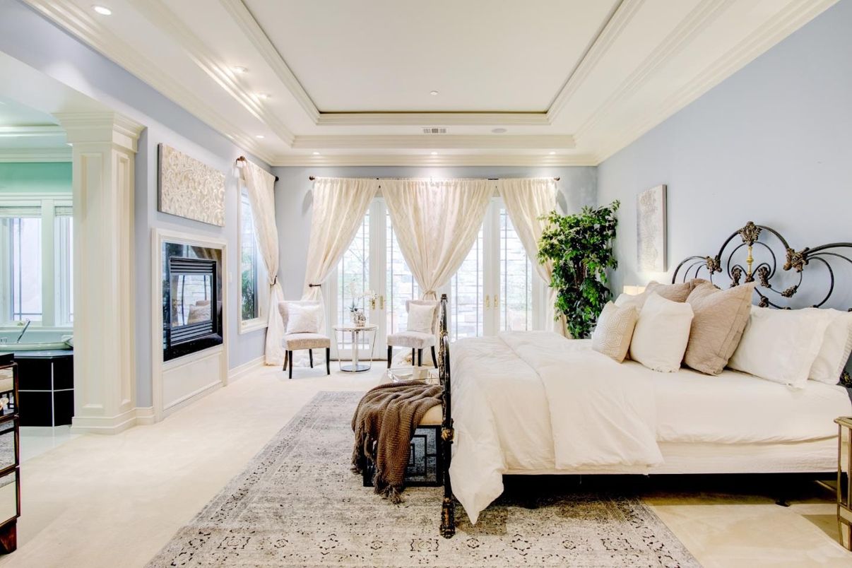 Bedroom, Interior, Recessed Lighting