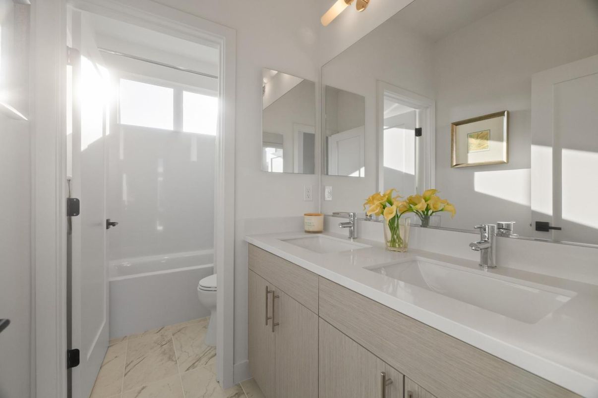 Bathroom, Dual Sink Vanities, Interior, Marble