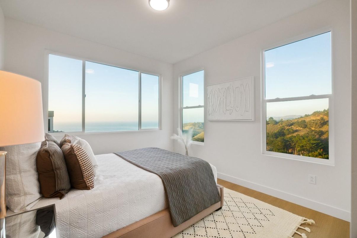 Bedroom, Interior, Water, Wood Texture Flooring