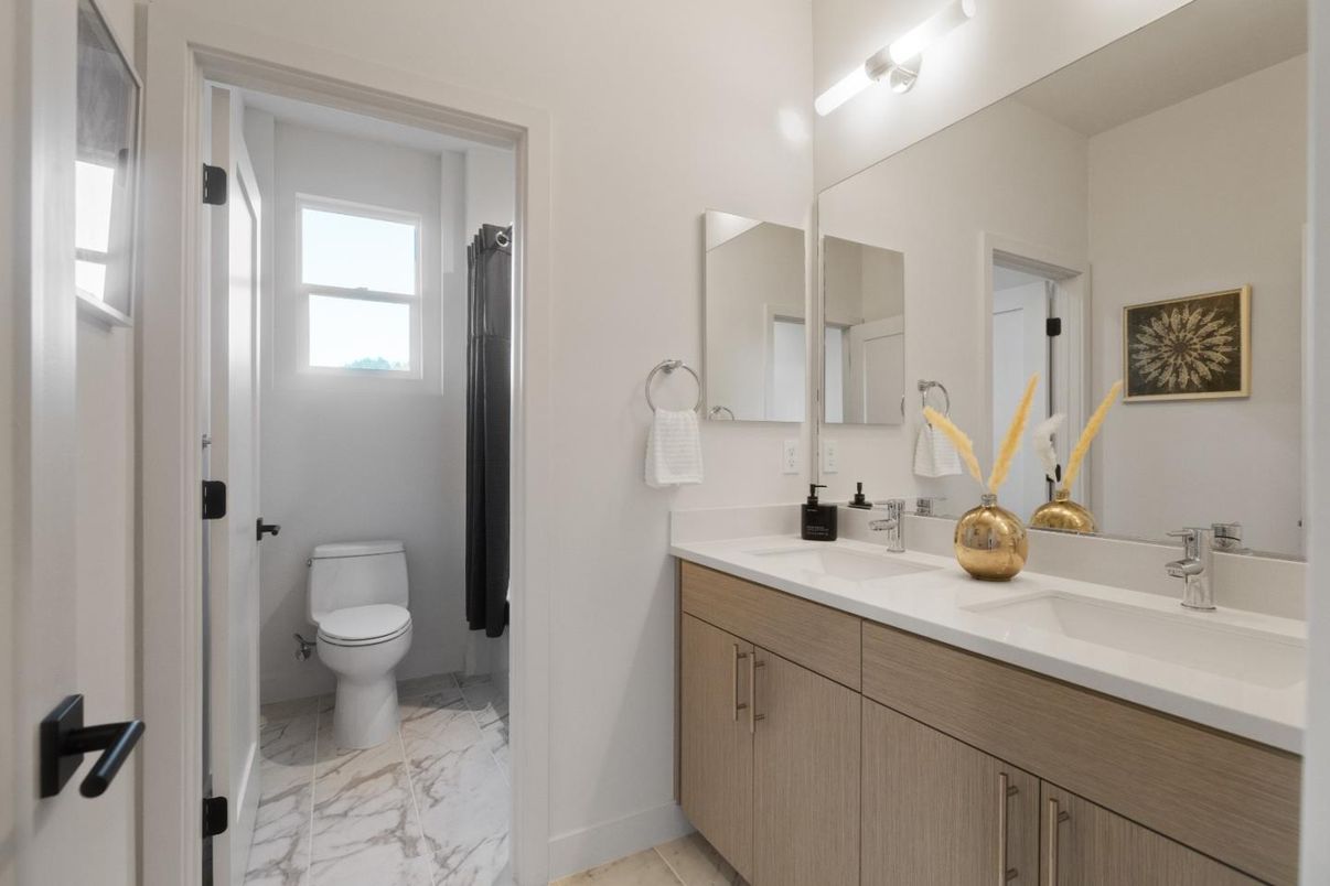 Bathroom, Dual Sink Vanities, Interior, Marble