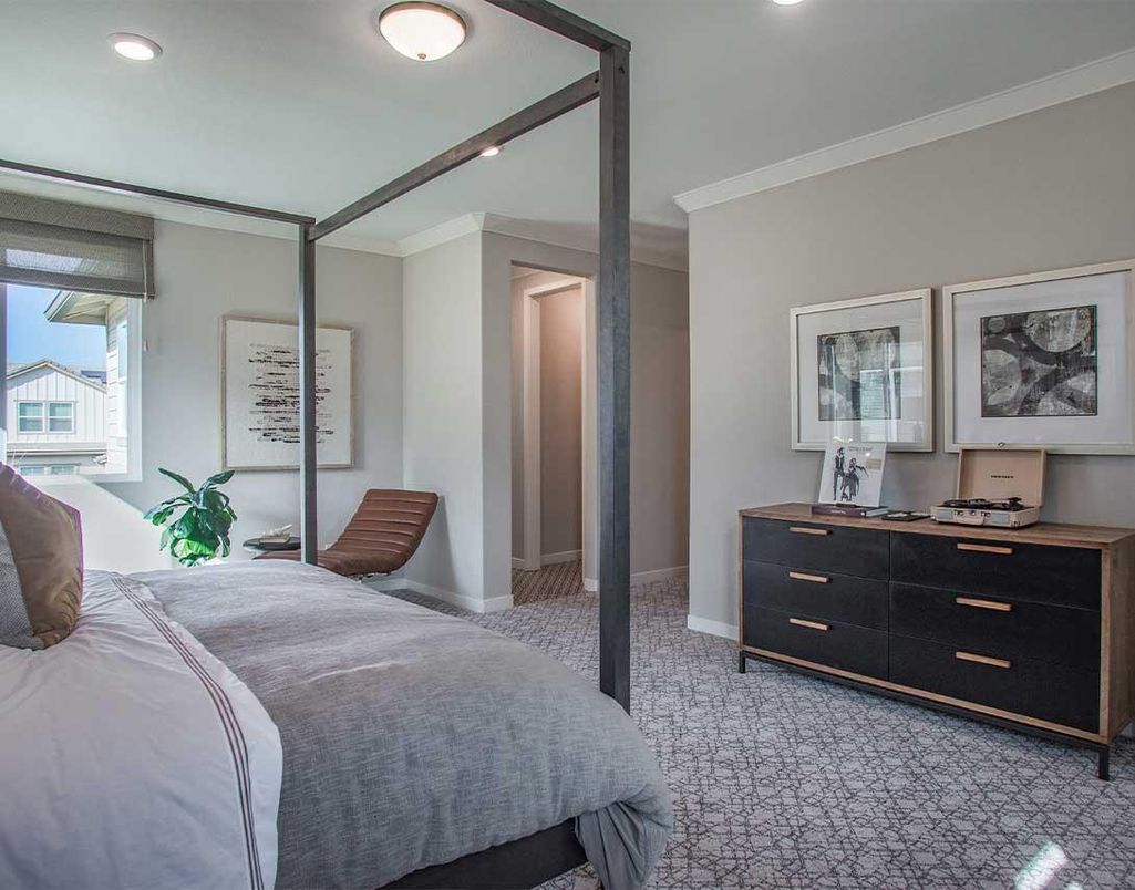 Bedroom, Interior, Recessed Lighting