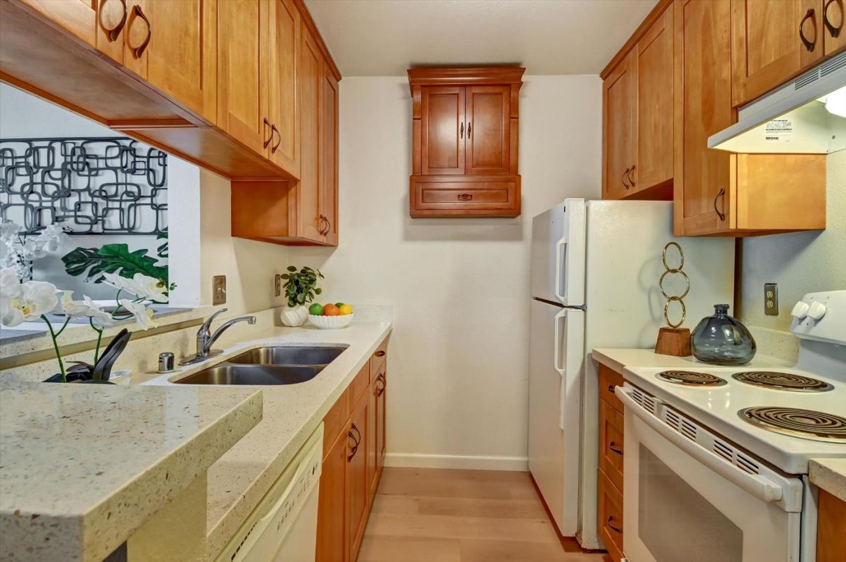 Interior, Kitchen, Wood Texture Flooring