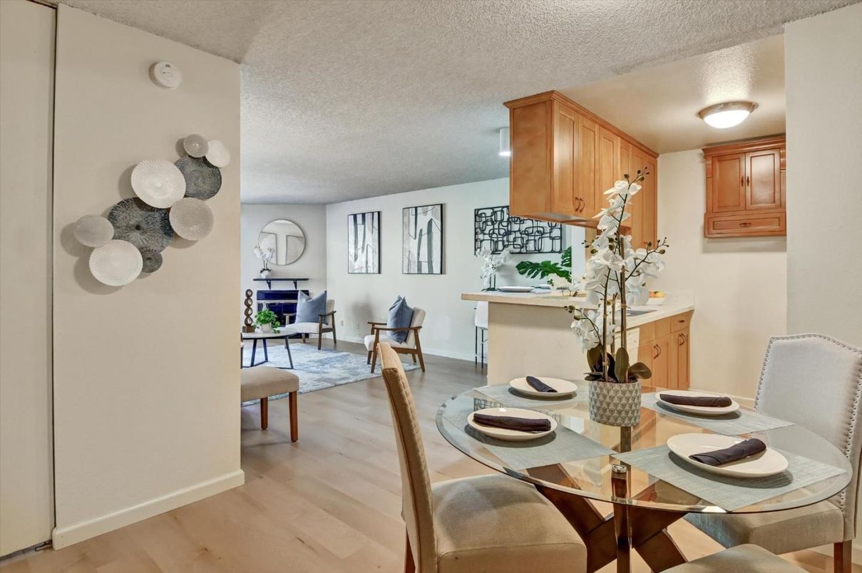 Dining room, Interior, Kitchen, Wood Texture Flooring