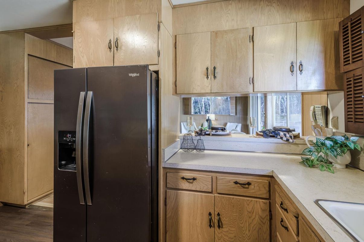 Interior, Kitchen, Wood Texture Flooring