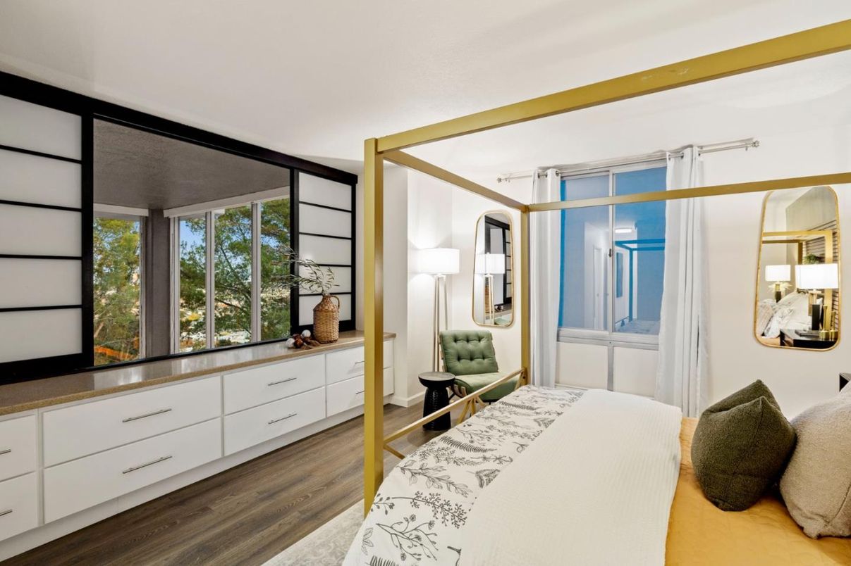 Bedroom, Interior, Wood Texture Flooring