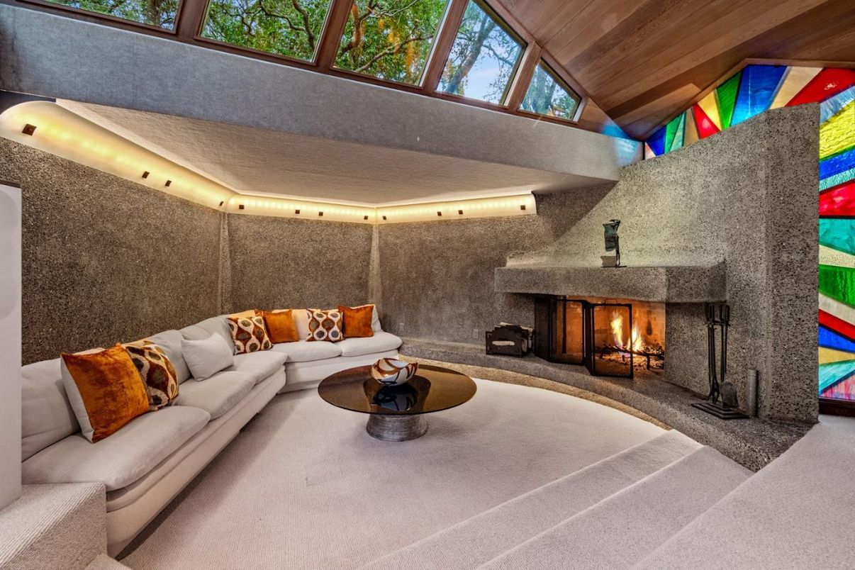 Fireplace, Interior, Living room, Wooden Ceilings