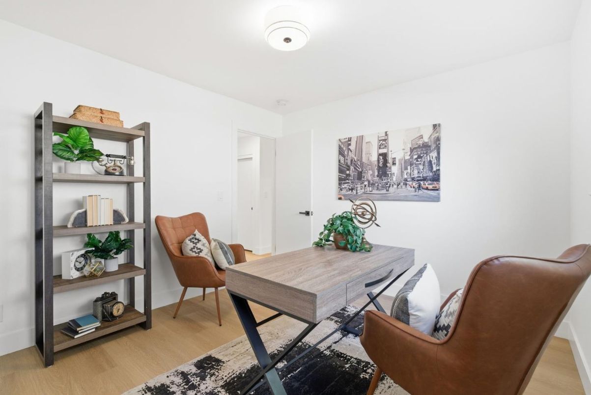 Home Office, Interior, Wood Texture Flooring