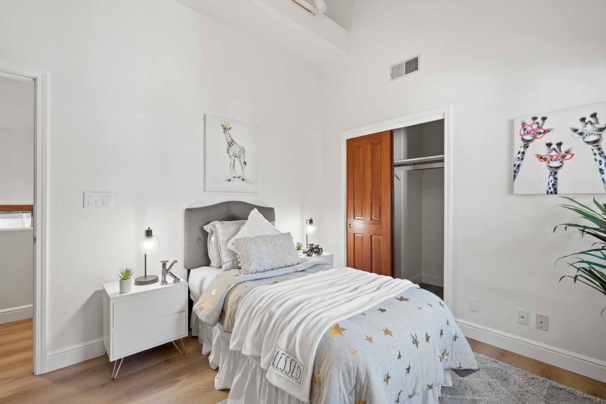 Bedroom, Interior, Wood Texture Flooring