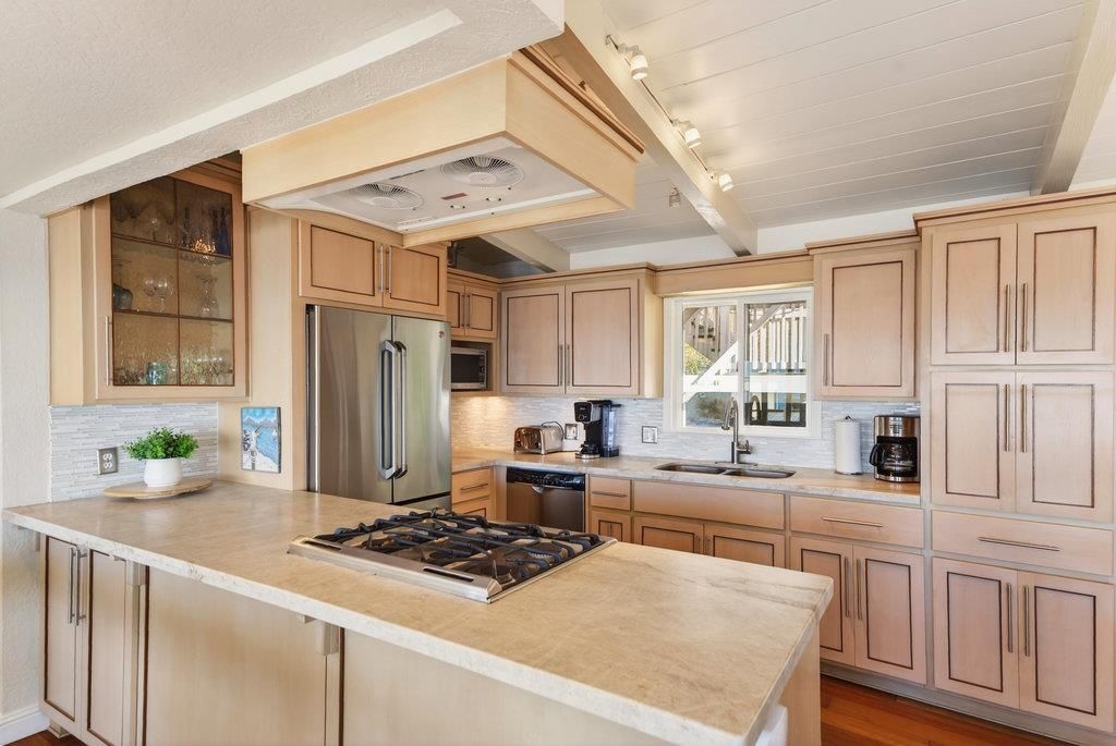Interior, Kitchen, Wood Texture Flooring