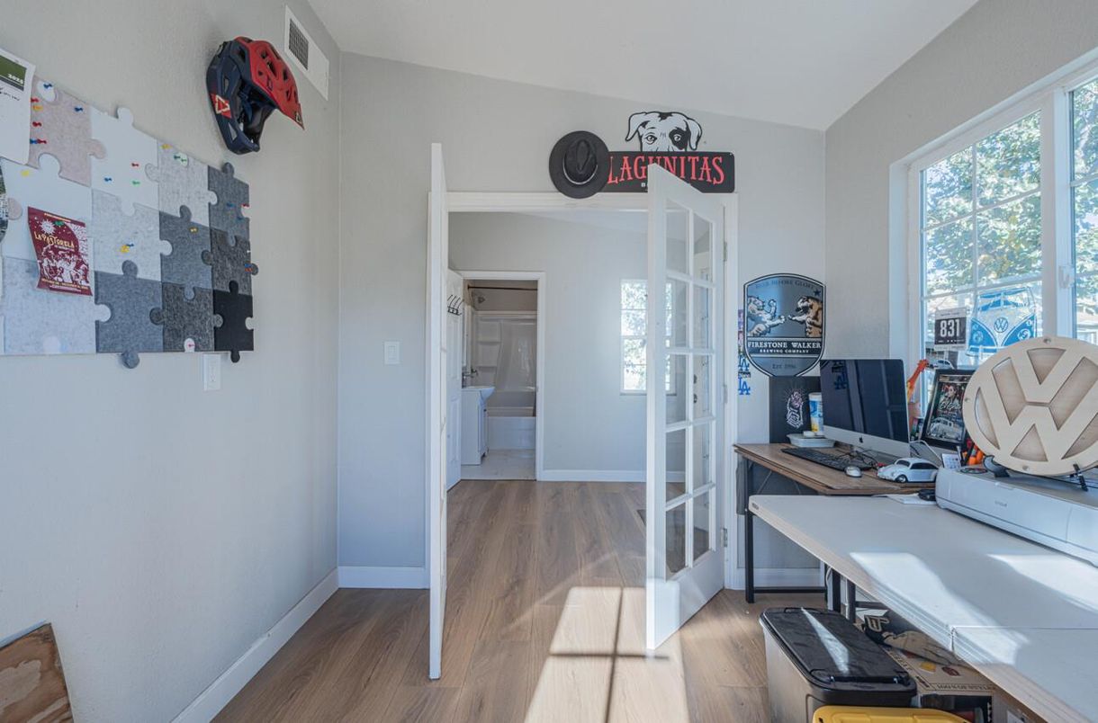 Home Office, Interior, Wood Texture Flooring