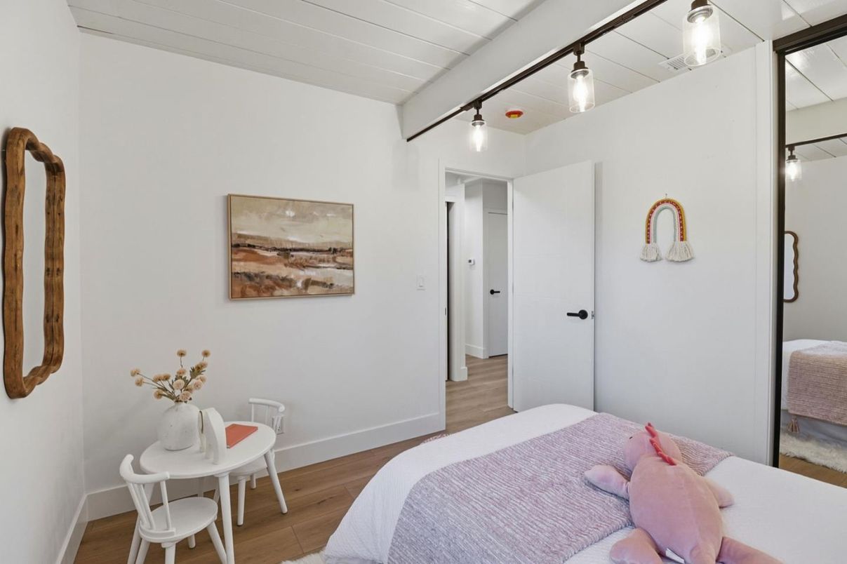 Bedroom, Interior, Wood Texture Flooring