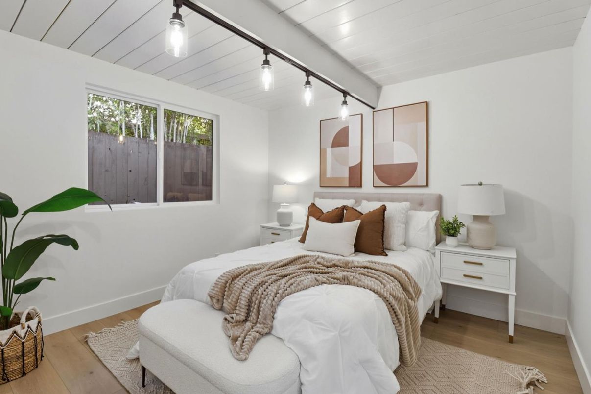 Bedroom, Interior, Wood Texture Flooring