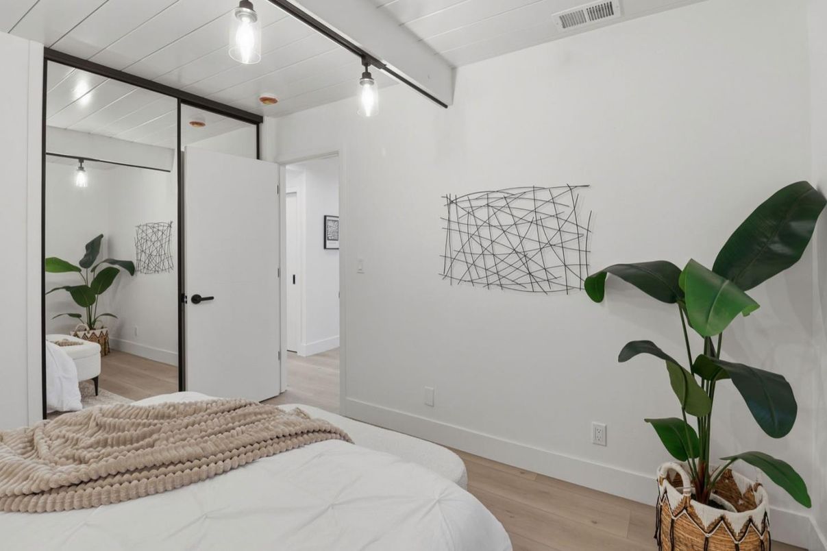 Bedroom, Interior, Wood Texture Flooring