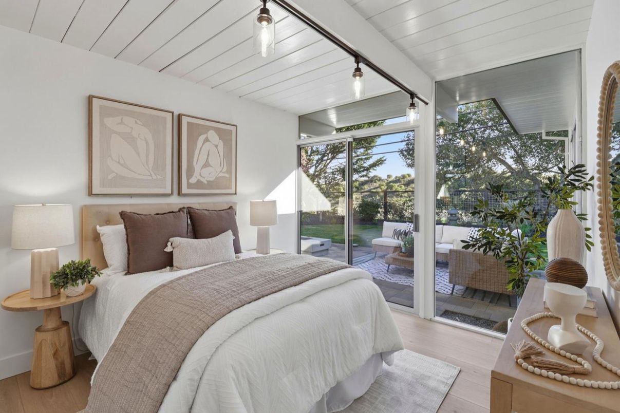 Bedroom, Interior, Wood Texture Flooring