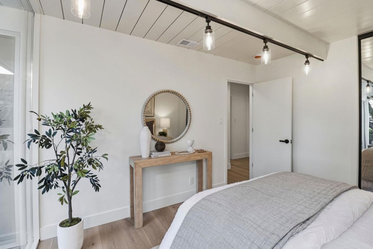 Bedroom, Interior, Wood Texture Flooring