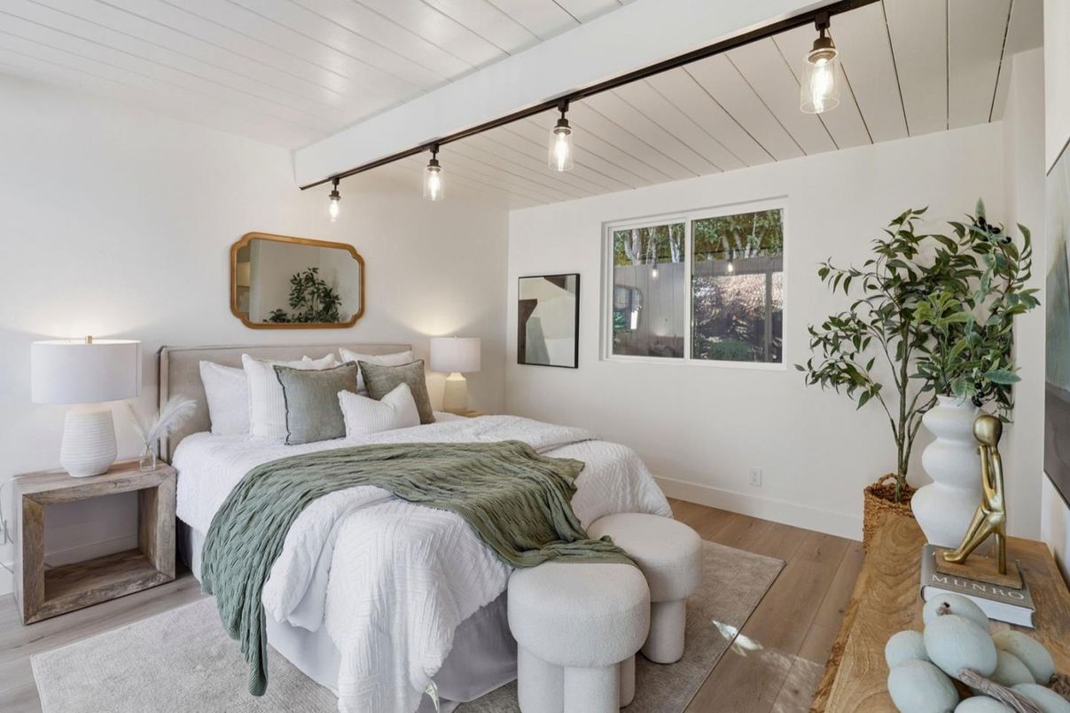 Bedroom, Interior, Wood Texture Flooring