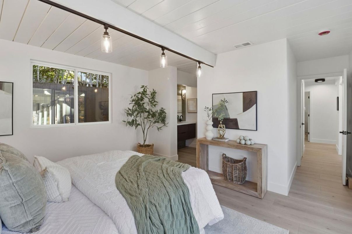 Bedroom, Interior, Wood Texture Flooring