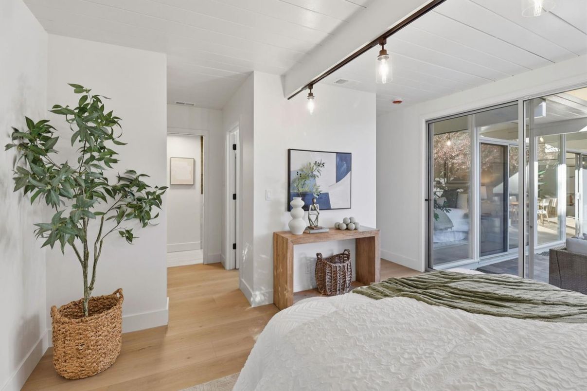 Bedroom, Interior, Wood Texture Flooring