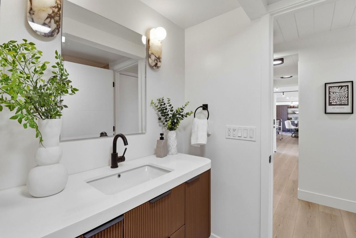 Bathroom, Interior, Wood Texture Flooring