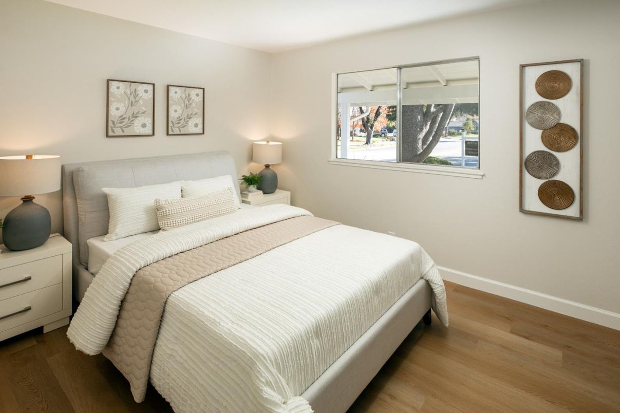 Bedroom, Interior, Wood Texture Flooring