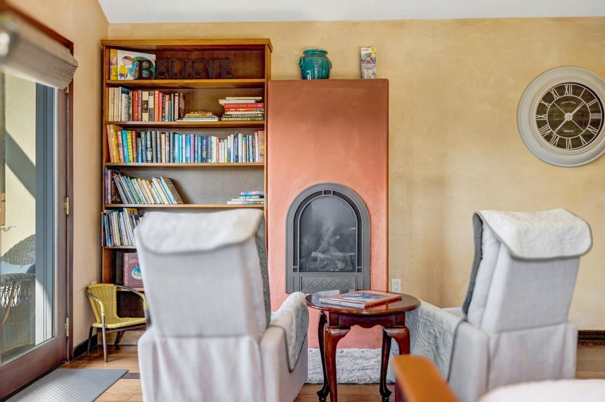 Fireplace, Interior, Wood Texture Flooring