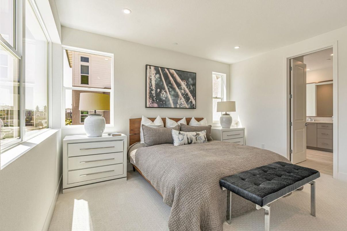 Bedroom, Interior, Recessed Lighting