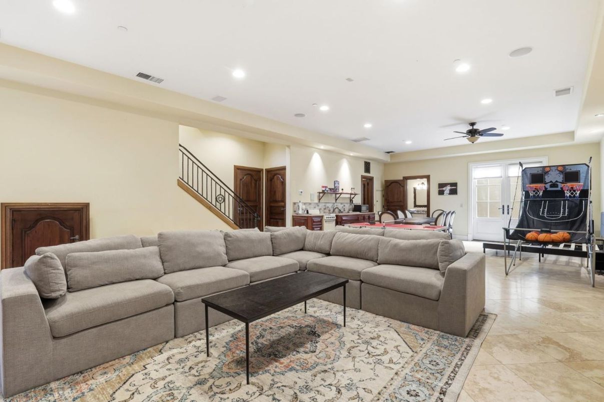 Interior, Living room, Recessed Lighting