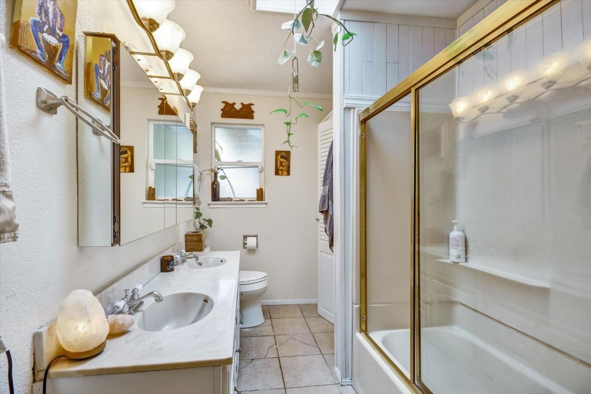 Bathroom, Dual Sink Vanities, Glass Shower, Interior