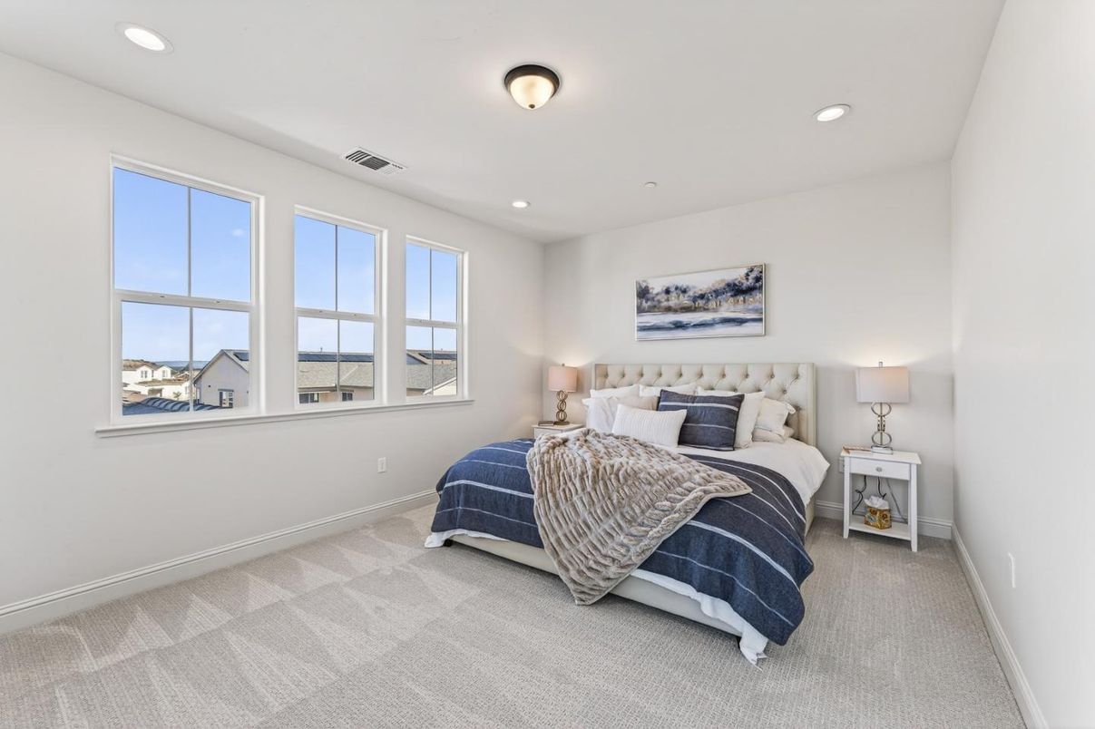 Bedroom, Interior, Recessed Lighting
