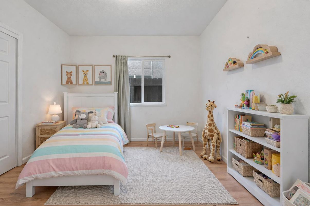 Bedroom, Interior, Wood Texture Flooring