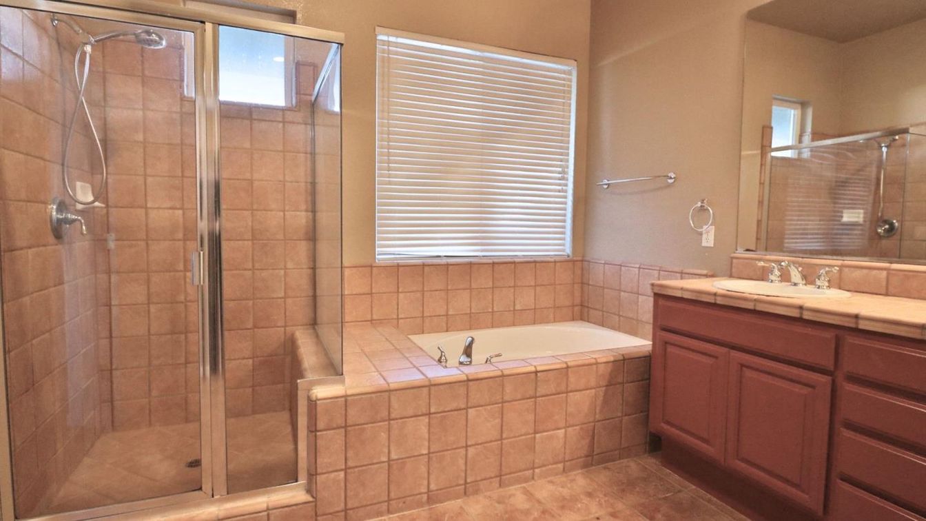 Bathroom, Glass Shower, Interior, Tile Countertops